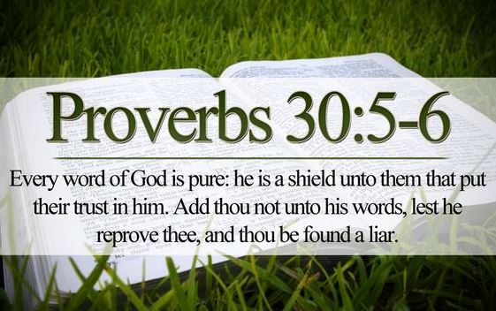 Proverbs 30:-5-6 Girded with Truth